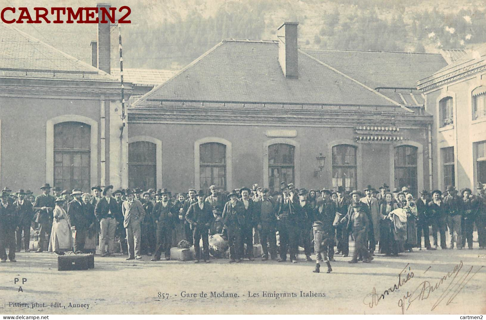 GARE DE MODANE LES EMIGRANTS ITALIENS 73 SAVOIE ITALIA  - Modane