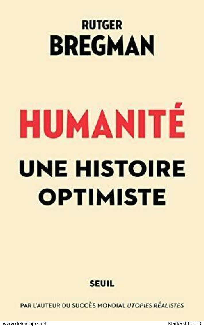 Humanité - Une Histoire Optimiste - Andere & Zonder Classificatie