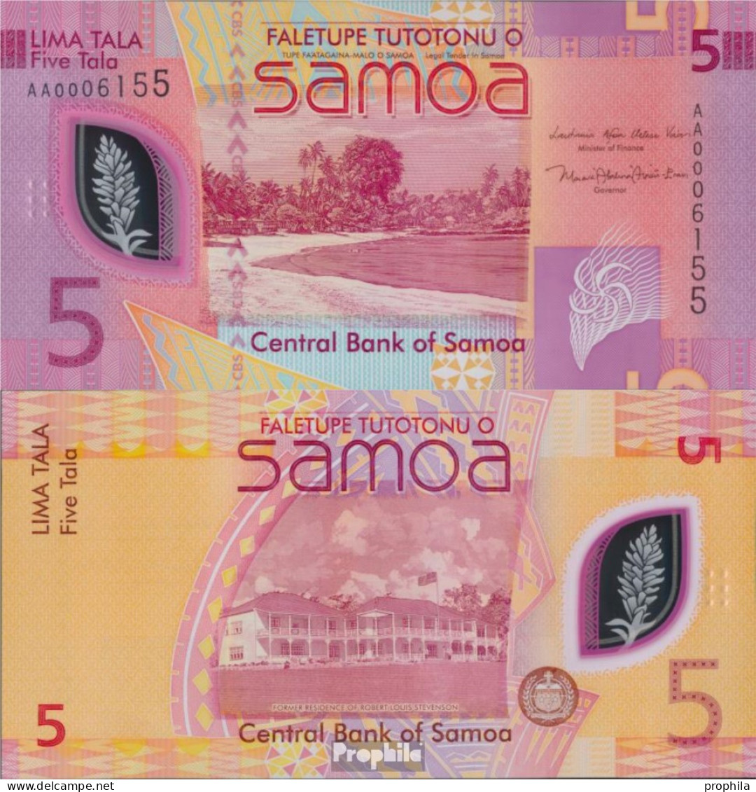 Samoa Pick-Nr: W47 Bankfrisch 2023 5 Tala - Samoa
