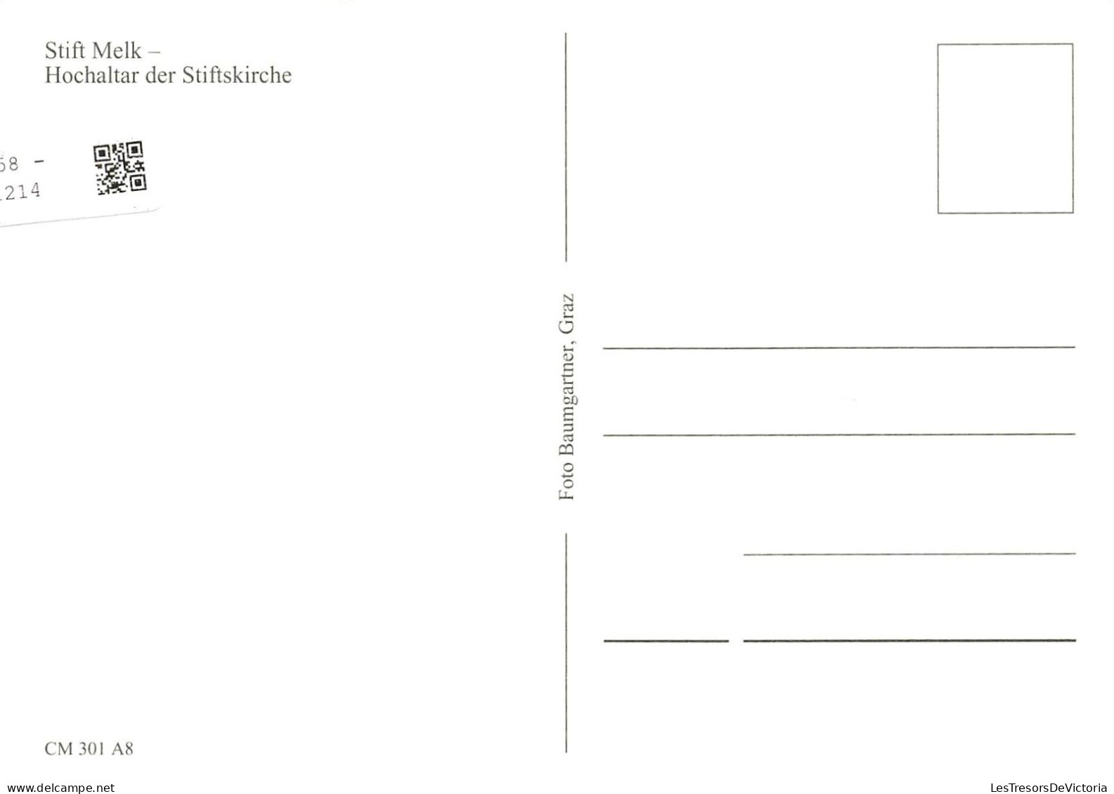 AUTRICHE - Stift Melk - Hochaltar Der Stiftskirche - Vue De L'intérieure - Carte Postale - Melk
