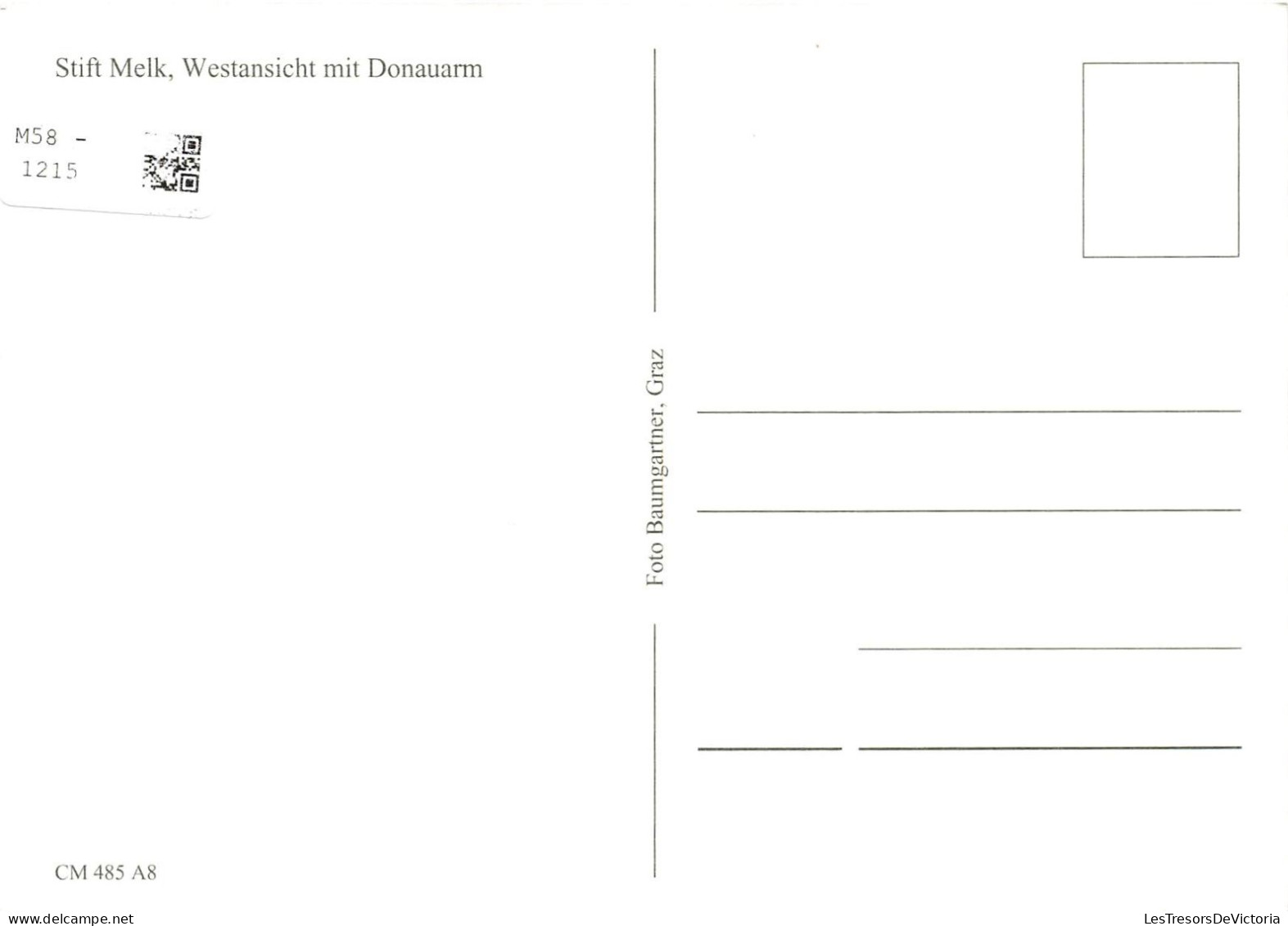 AUTRICHE - Stift Melk - Westansicht Mit Donauarm - Vue Générale - Carte Postale - Melk