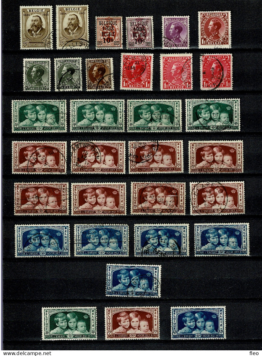 1933 375/376° 385° 391/392° 401/402/403° 404/405/406° 404*/405*/406* ( Lot  32  Timbres ) - Used Stamps