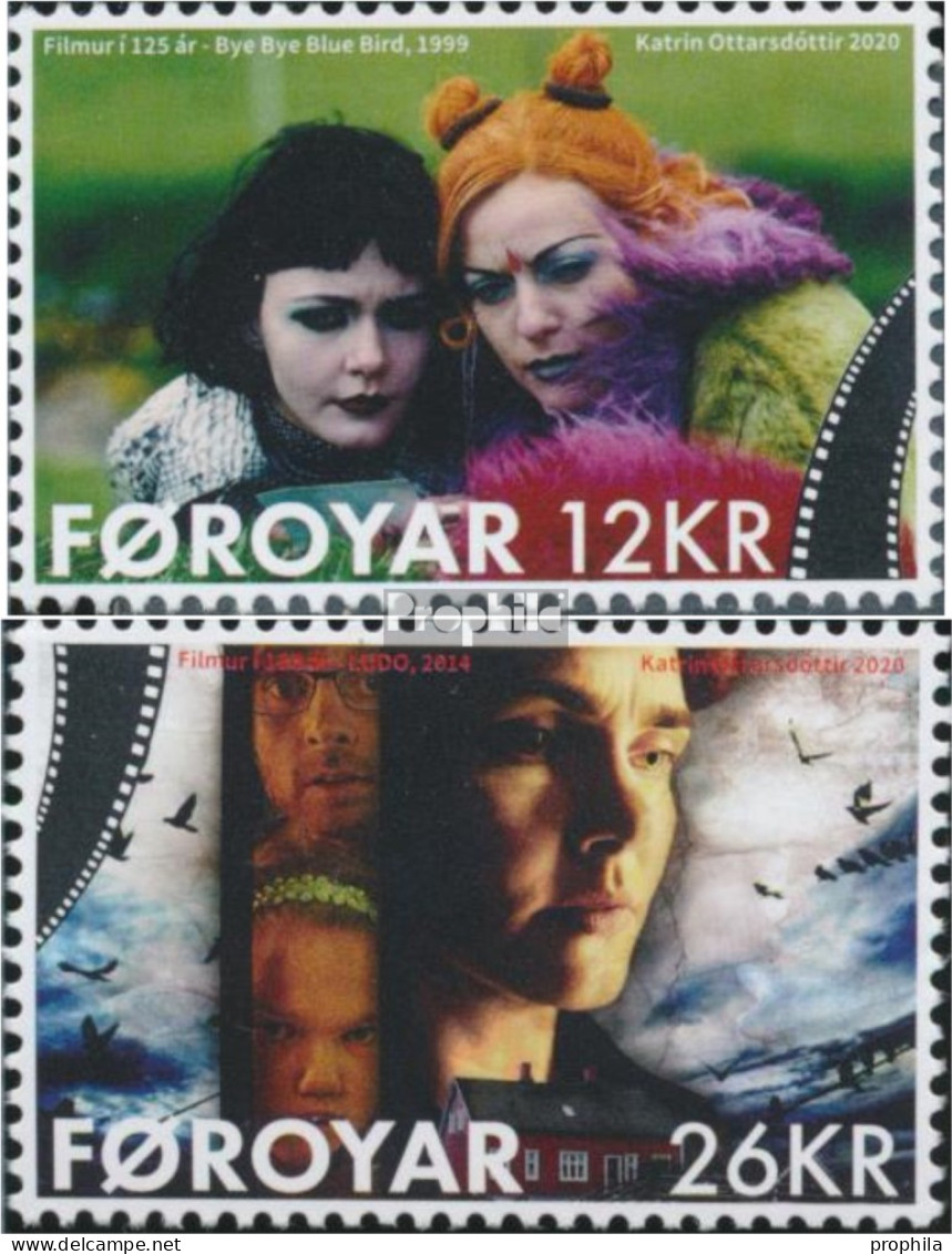 Dänemark - Färöer 987-988 (kompl.Ausg.) Postfrisch 2020 Kino - Färöer Inseln