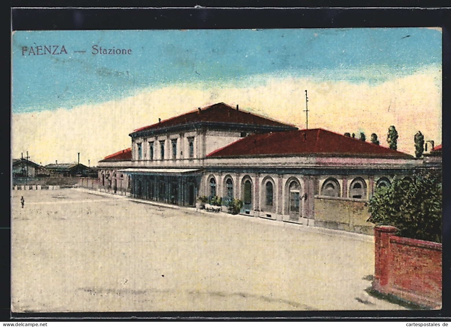 Cartolina Faenza, Stazione, Blick Zum Bahnhof  - Faenza