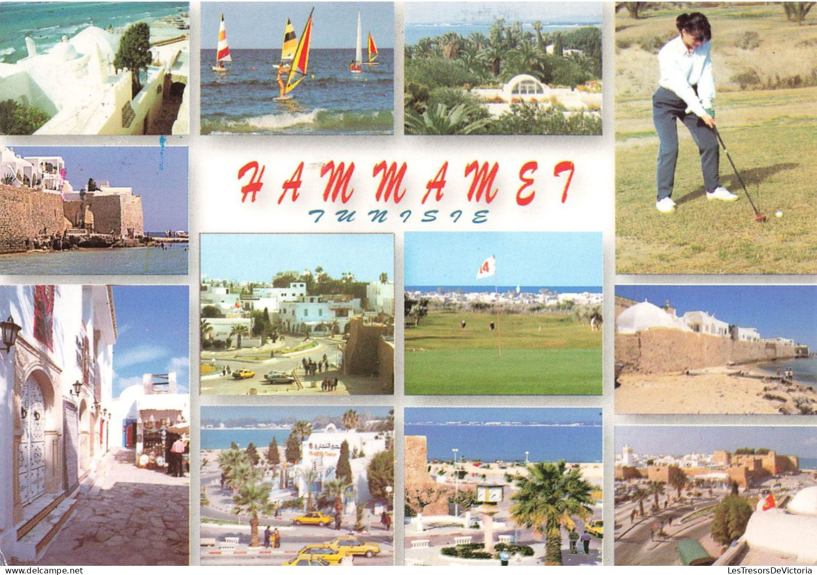 TUNISIE - Hammamet - Tunisie - Multi-vues - Animé - Carte Postale - Tunisie
