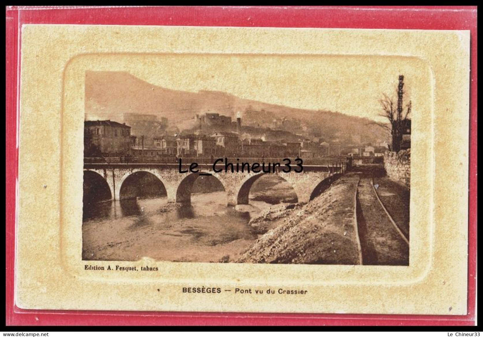 30 - BESSEGES --Pont Du Grassier ---belle Carte Bateau - Bessèges