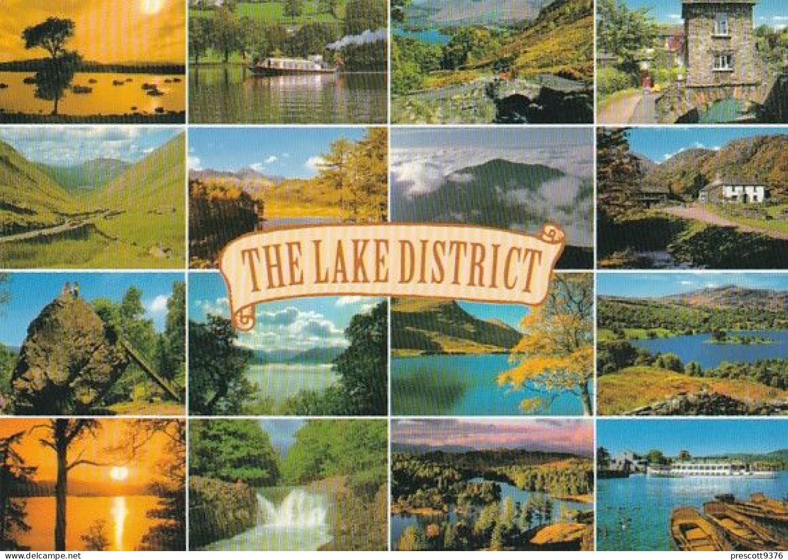 Lake District Multiview - Lake District  - Unused Postcard - Lake1 - Andere & Zonder Classificatie
