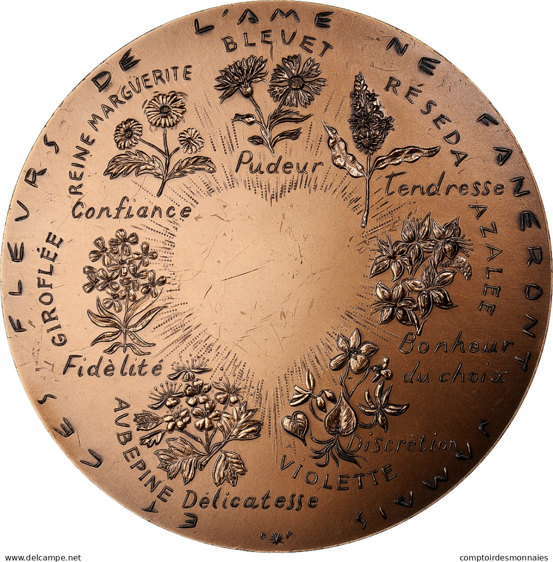 France, Médaille, Fleurs D'Amour, Bronze, MDP, SPL - Other & Unclassified