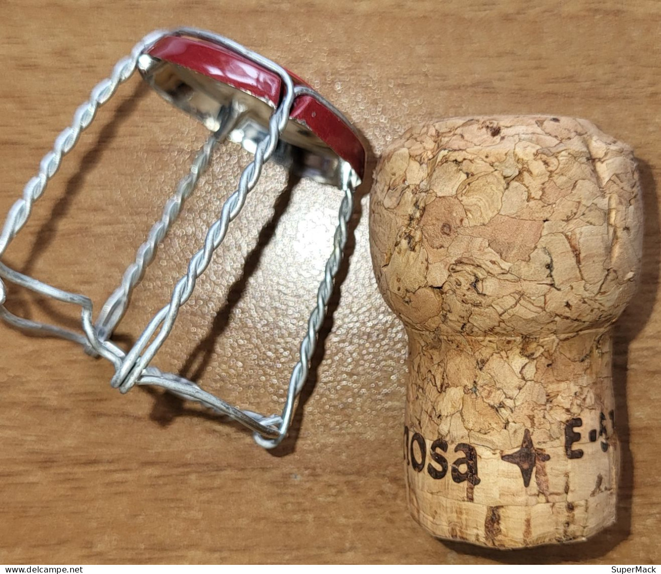 Capsule & Bouchon & Muselet Cava D'Espagne VALLFORMOSA Bordeaux & Or Nr 1026 - Sparkling Wine