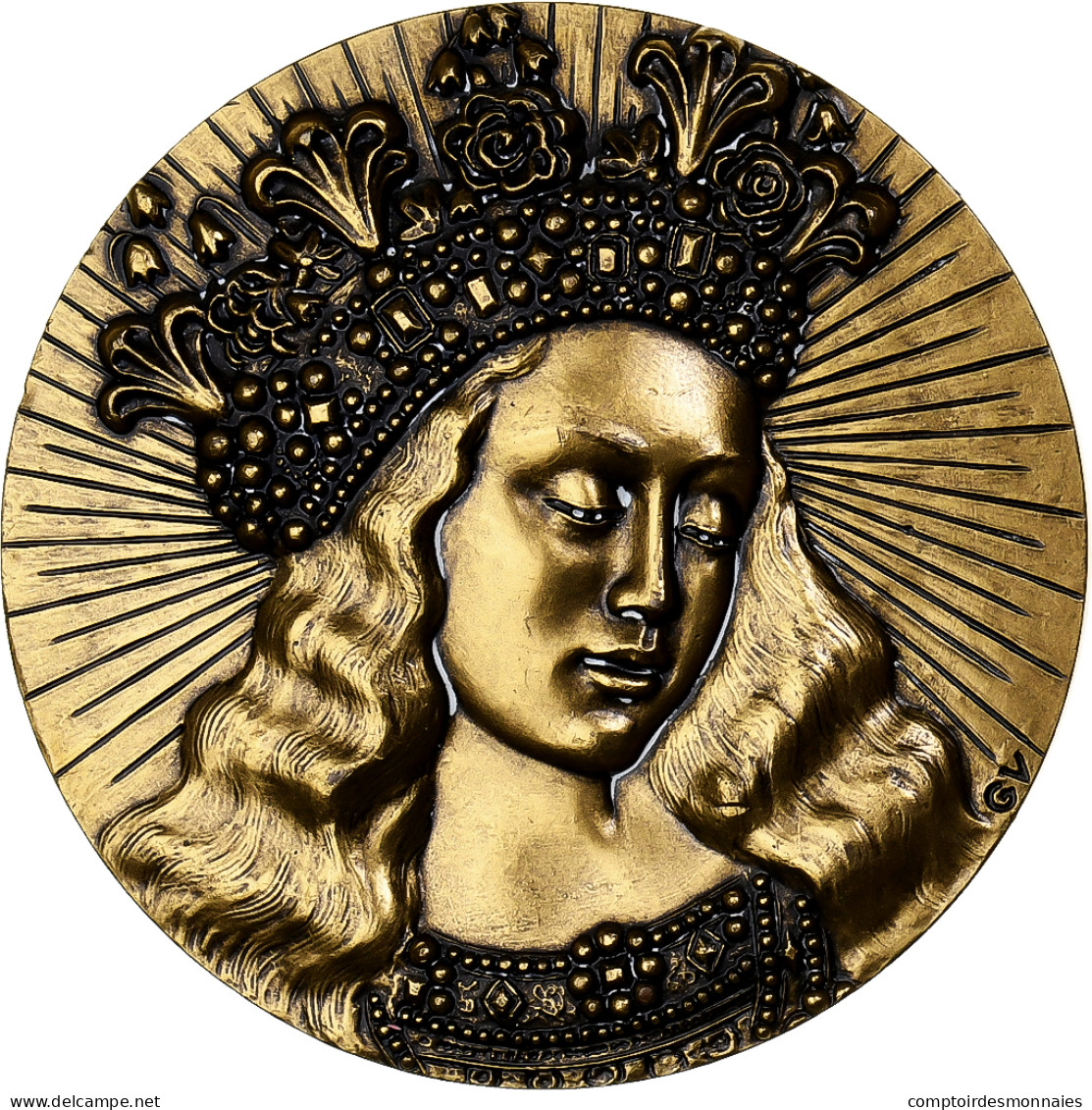 France, Médaille, Femme Couronnée, Bronze, MDP, TTB+ - Other & Unclassified