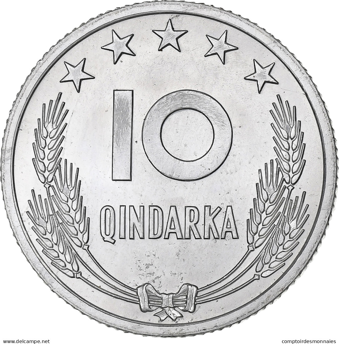 Albanie, 10 Qindarka, 1969, Aluminium, SUP+, KM:45 - Albanie