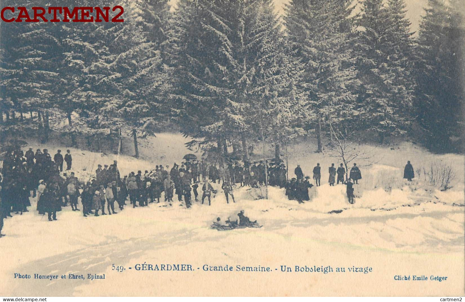 GERARDMER GRANDE SEMAINE UN BOBSLEIGH AU VIRAGE 88 VOSGES  - Gerardmer