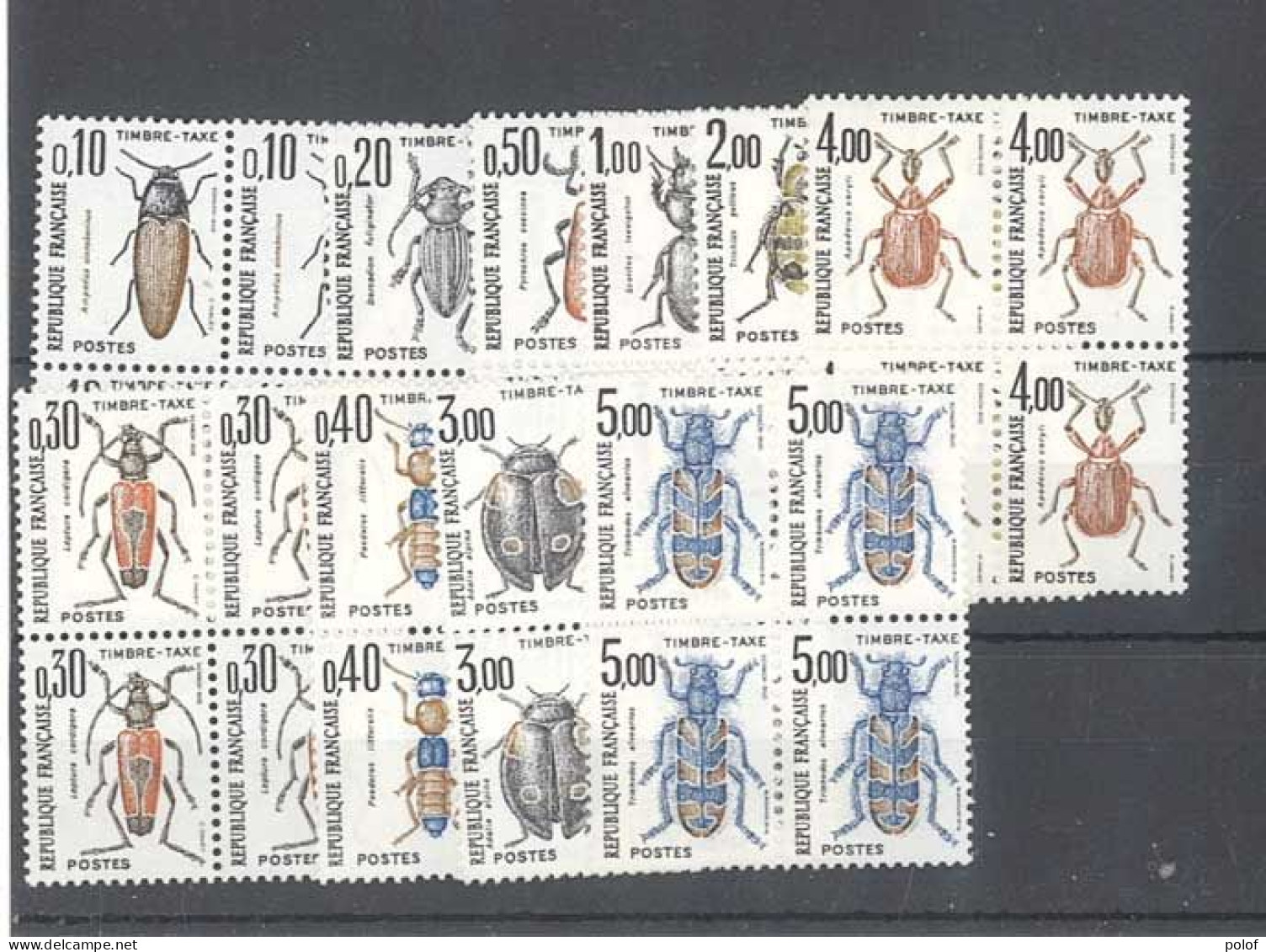 TAXE - Timbre Taxe - Série De 10 Blocs De 4 Timbres Neufs Sans Trace De Charnière - Yvert  103 à 112 - 1960-... Ungebraucht