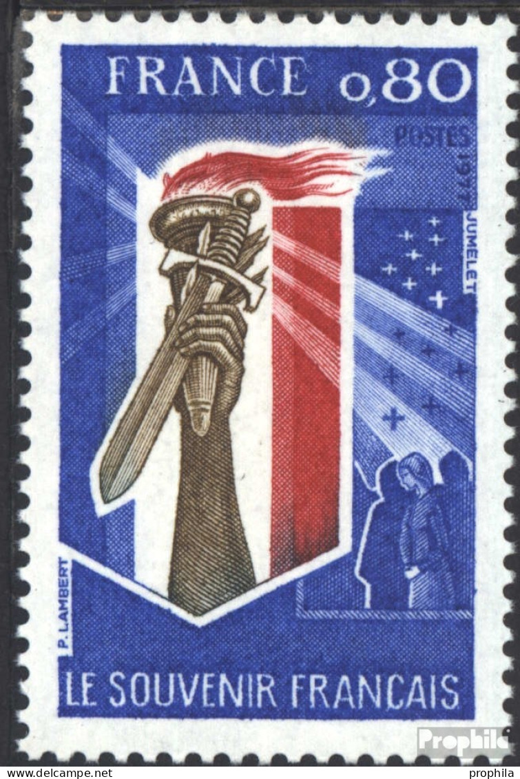 Frankreich 2016 (kompl.Ausg.) Postfrisch 1977 Kriegsgräberbund - Ungebraucht