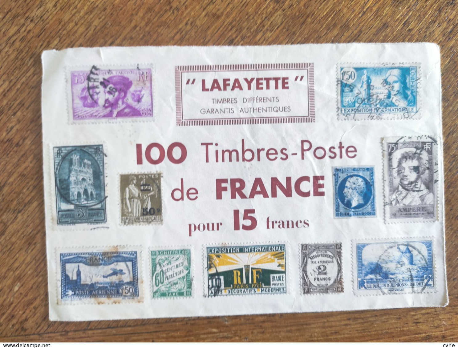 Cover From Lafayette  Auction House Paris,1940 - Brieven En Documenten