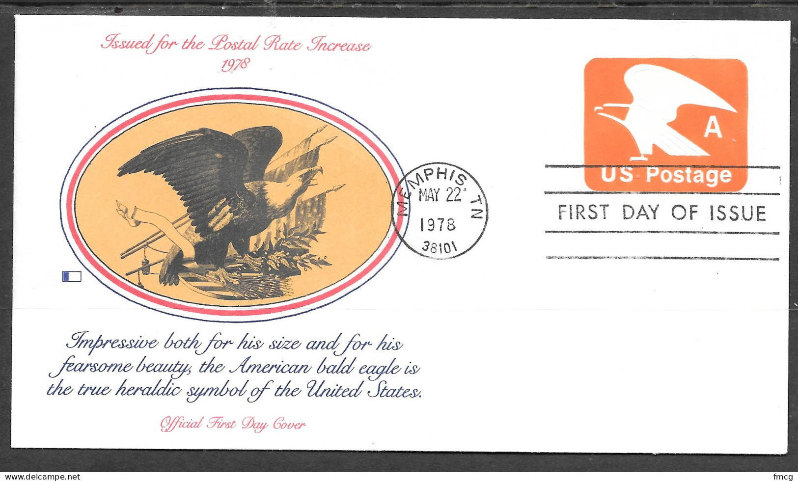 USA FDC Fleetwood Cachet, 1978 A Rate Increase Envelope - 1971-1980