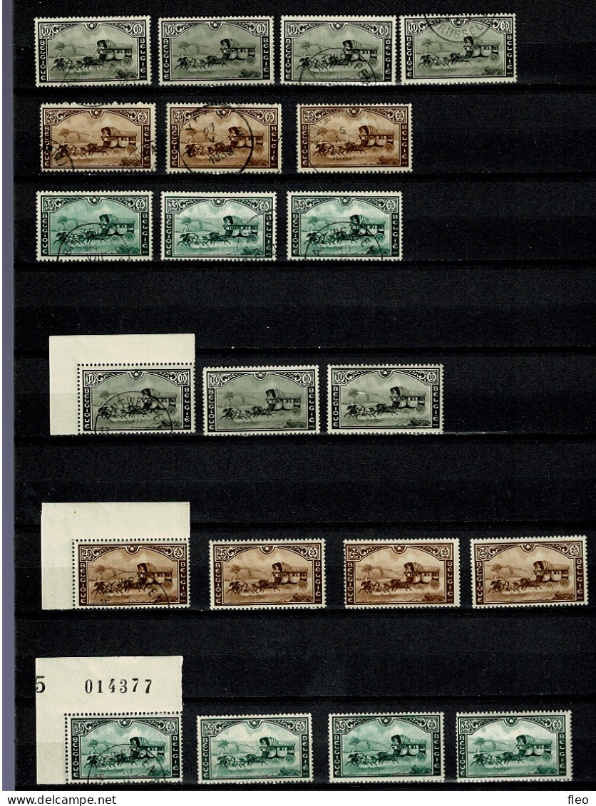 1935 407/409°( Lot 10 Timbres ) &  407/409* ( Lot 11 Timbres ): POSTKOETS   / MALLE-POSTE - Usati
