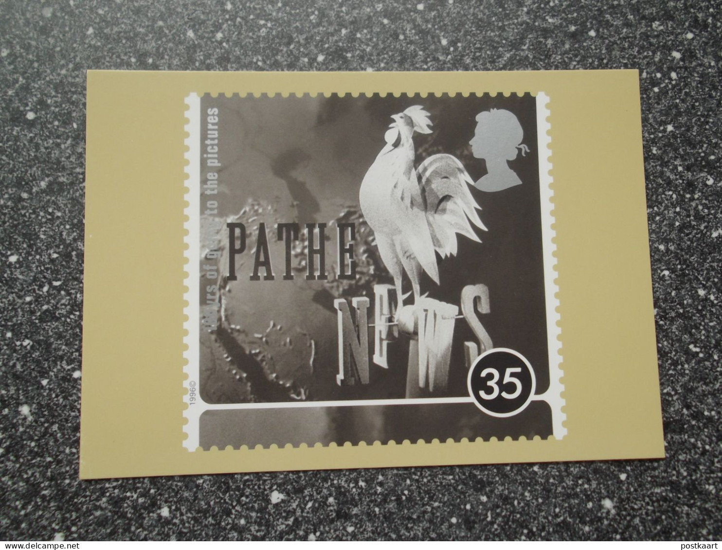 POSTCARD Stamp UK - 100 Years Of Going To The Pictures - 35 - Timbres (représentations)
