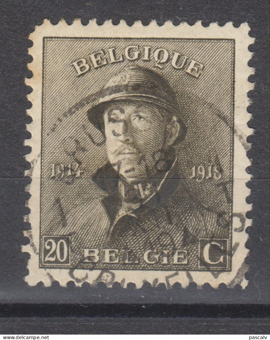 COB 170 Oblitération Centrale BRUXELLES 1 - 1919-1920 Behelmter König