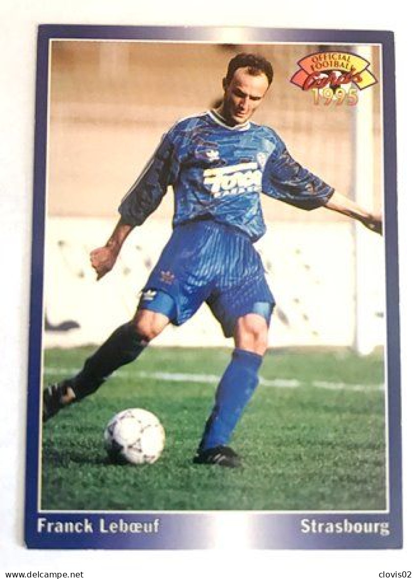 190 Frank Leboeuf - RC Strasbourg - Panini Official Football Cards 1994 1995 - Tarjetas