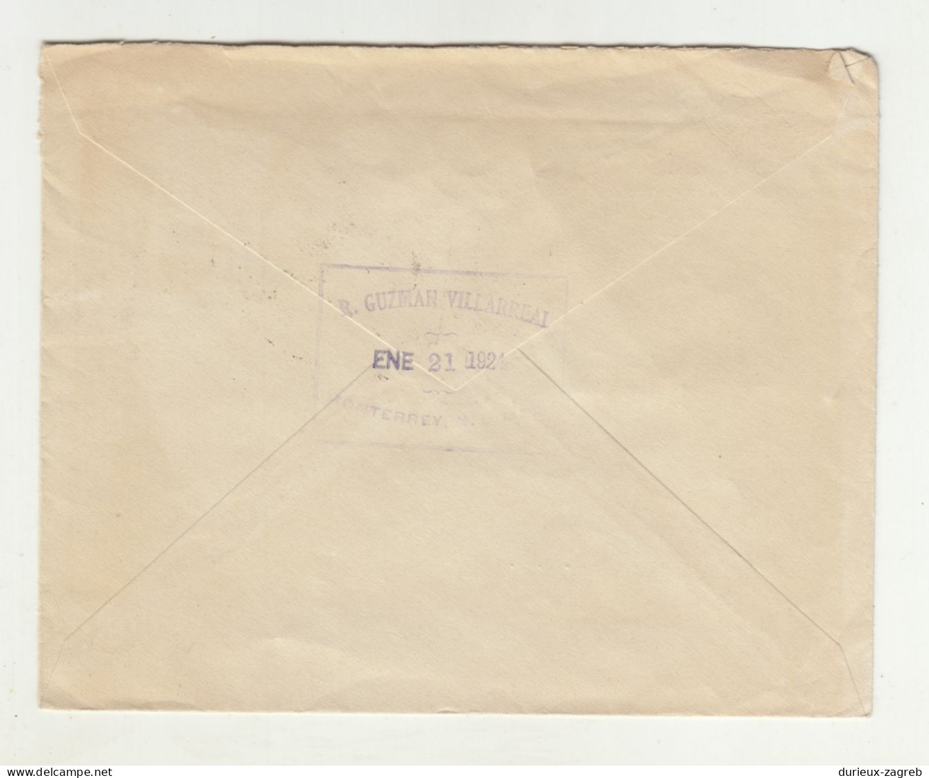 La Mexicana, Monterrey Company Letter Cover Posted 1924 B240503 - Mexico