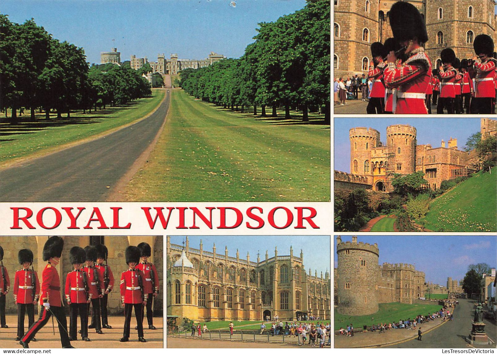 ROYAUME-UNI - Royal Windsor - Multi-vues De Différents Endroits - Animé - Carte Postale - Windsor Castle