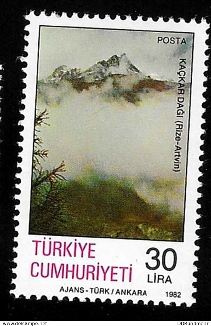 1982 Kackar Mountain Michel TR 2609 Stamp Number TR 2231 Yvert Et Tellier TR 2368 Stanley Gibbons TR 2787 Xx MNH - Nuovi