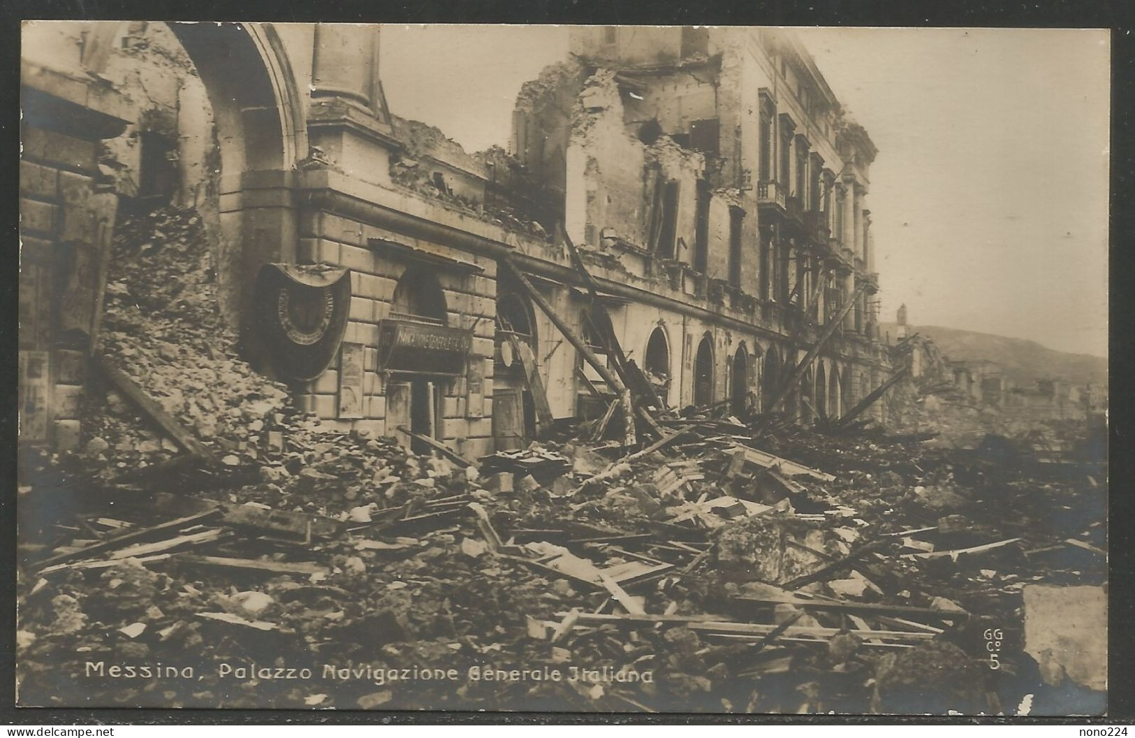Carte P ( Messine / Palazzo Navigazione Generale Italiana / Tremblement De Terre En 1908 ) - Messina