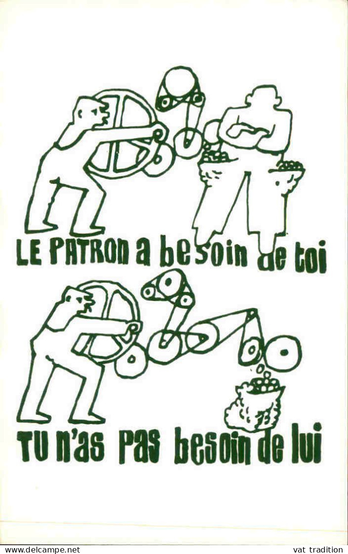 POLITIQUE - Carte Postale De Mai 1968 - Anti Patronat - L 152202 - Sátiras