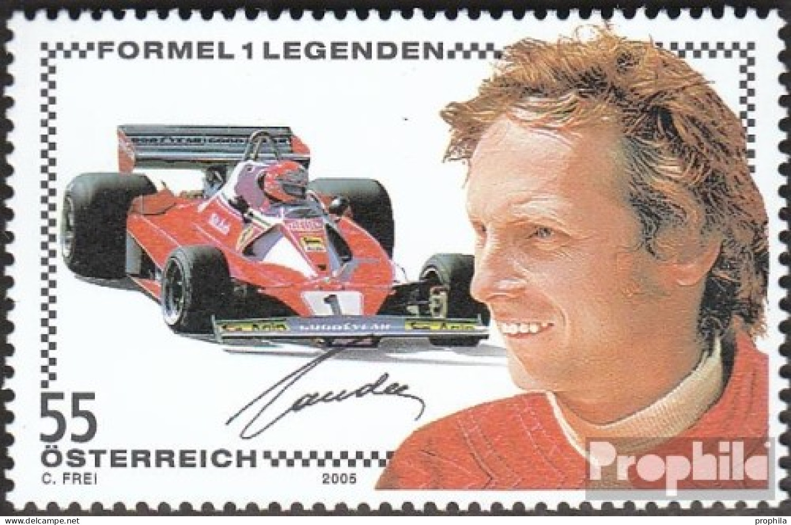 Österreich 2544 (kompl.Ausg.) Postfrisch 2005 Formel-1 - Niki Lauda - Unused Stamps