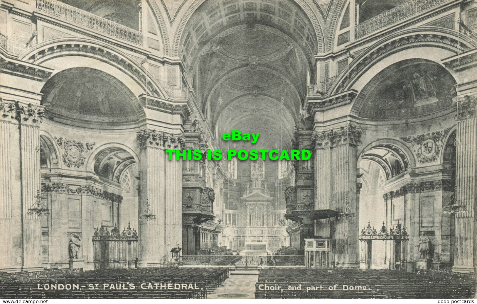 R597182 London. St. Pauls Cathedral. Choir And Part Of Dome. London Stereoscopic - Andere & Zonder Classificatie