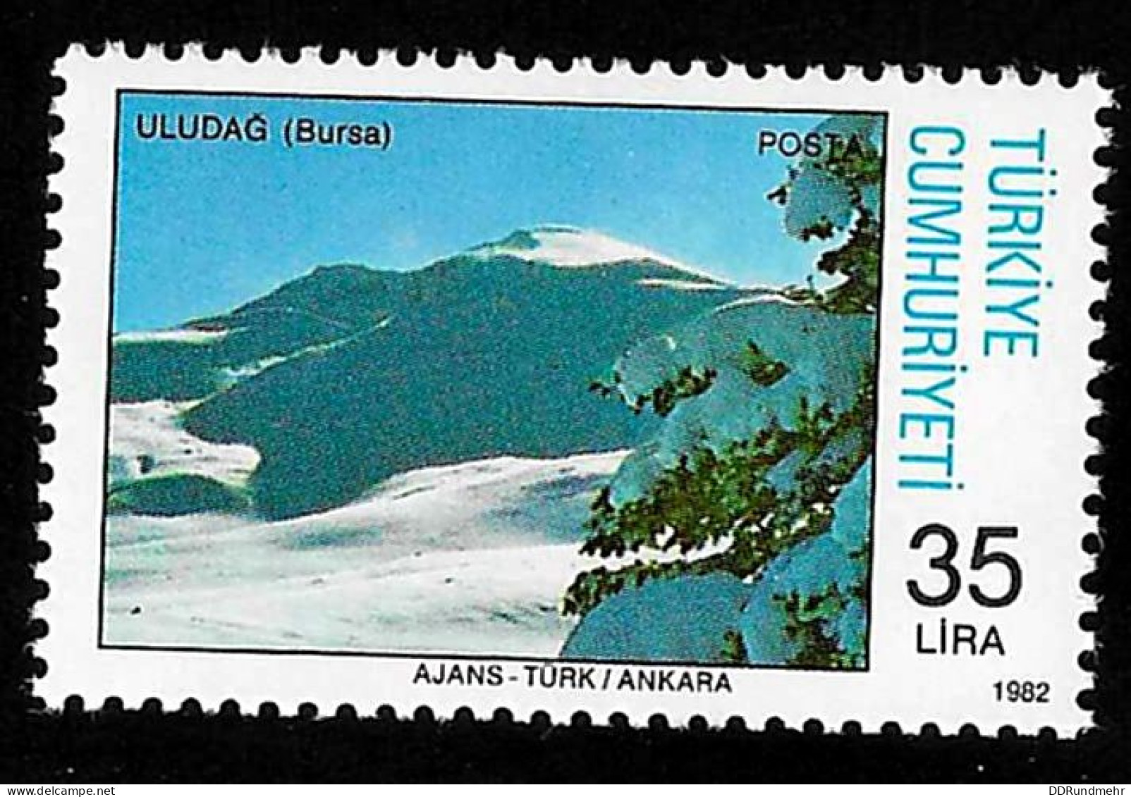 1982 Uludag Mountain  Michel TR 2610 Stamp Number TR 2232 Yvert Et Tellier TR 2369 Stanley Gibbons TR 2788 Xx MNH - Ongebruikt