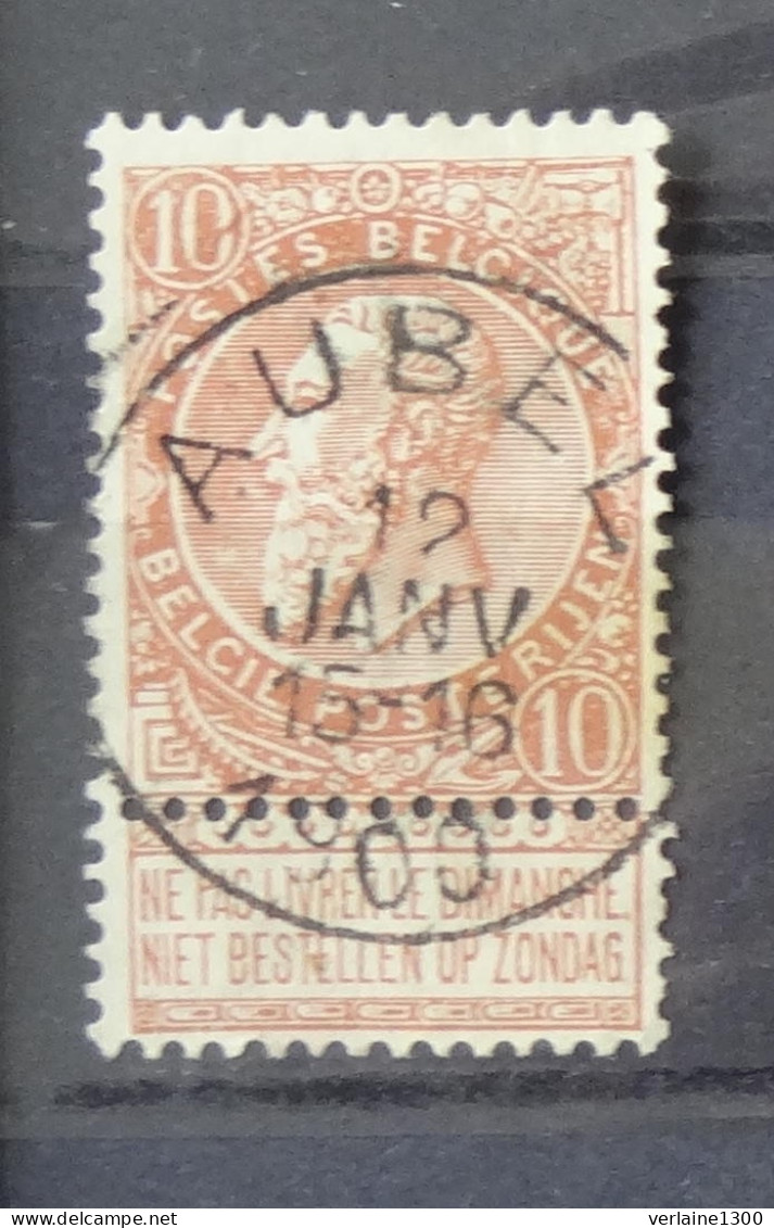 58 Avec Belle Oblitération Aubel - 1893-1907 Coat Of Arms