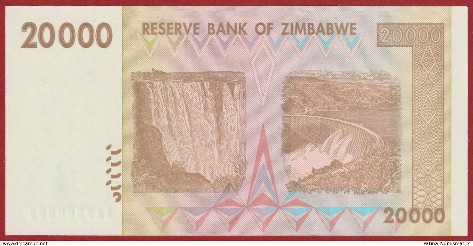 Zimbabwe 20000 Dollars ( 20,000 ) 2008 P 73a AA Prefix Crisp GEM - Zimbabwe