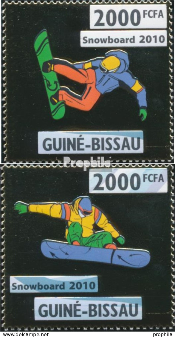 Guinea-Bissau 4692-4693 (kompl. Ausgabe) Postfrisch 2010 Snowboarden - Guinea-Bissau