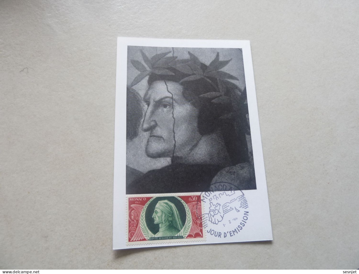 Monaco - Dante Alighieri (1265-1321) - 30c. - Yt 683 - Carte Premier Jour D'Emission - Année 1966 - - Cartes-Maximum (CM)