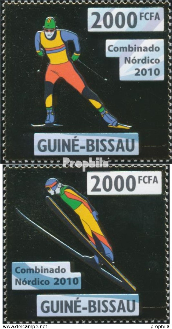 Guinea-Bissau 4688-4689 (kompl. Ausgabe) Postfrisch 2010 Nordische Kombination - Guinea-Bissau