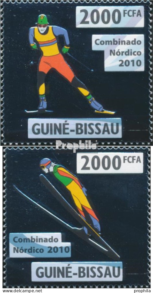 Guinea-Bissau 4686-4687 (kompl. Ausgabe) Postfrisch 2010 Nordische Kombination - Guinée-Bissau