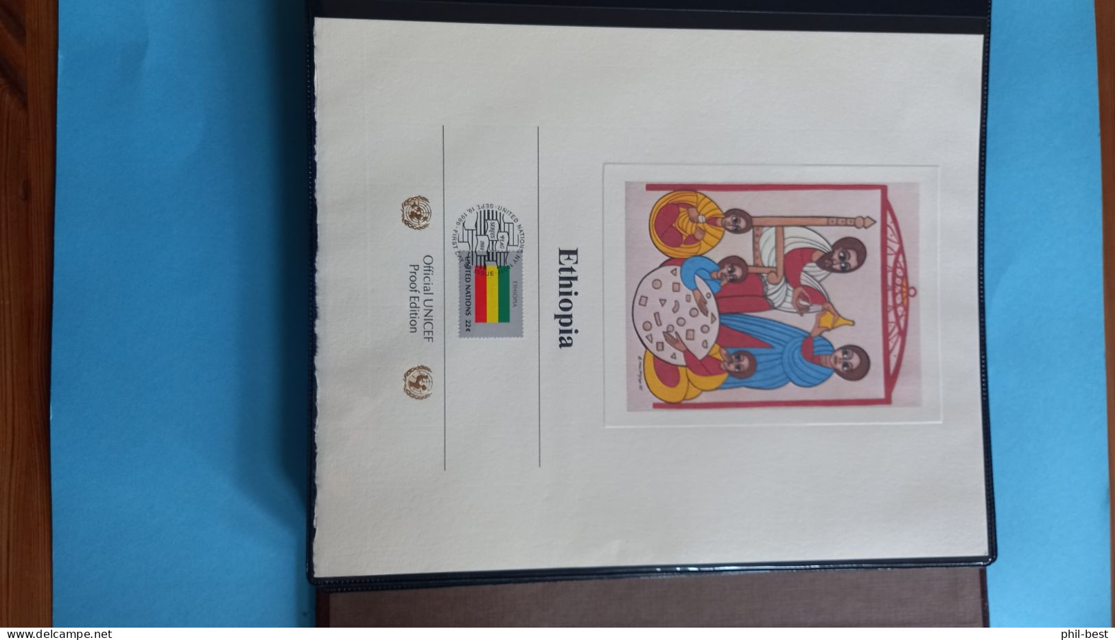 Unicef - 60 Ersttagsblätter Album UN Flaggen Flag Series, ESST s. Bilder #Alb192