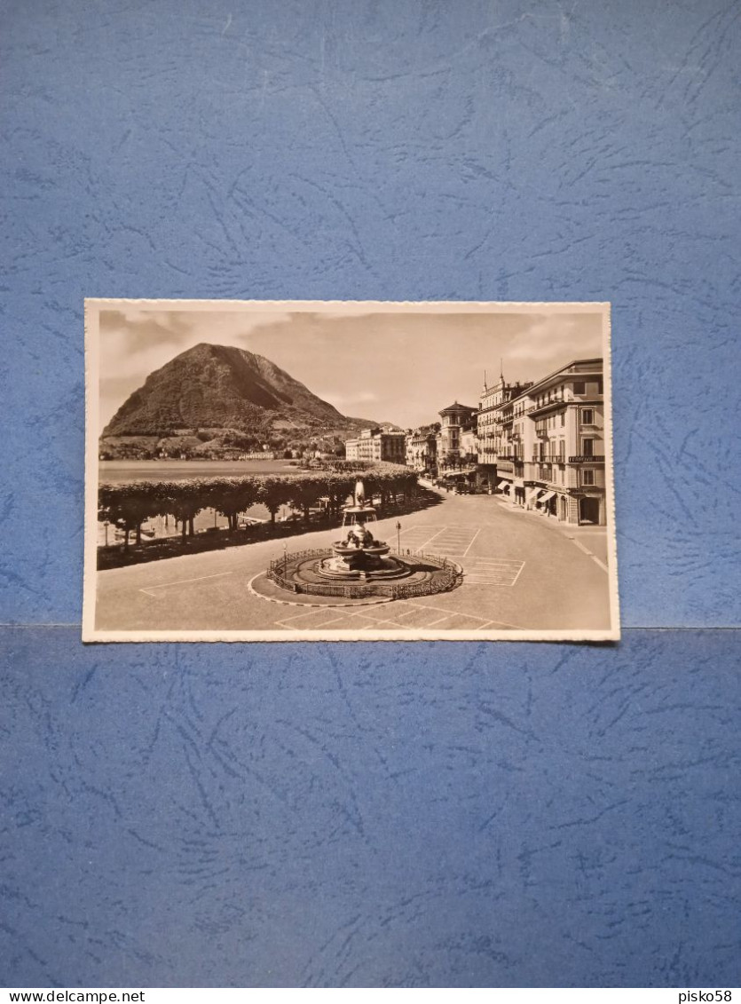 Lugano-quai E Monte S.salvatore-fp-1951 - Lugano