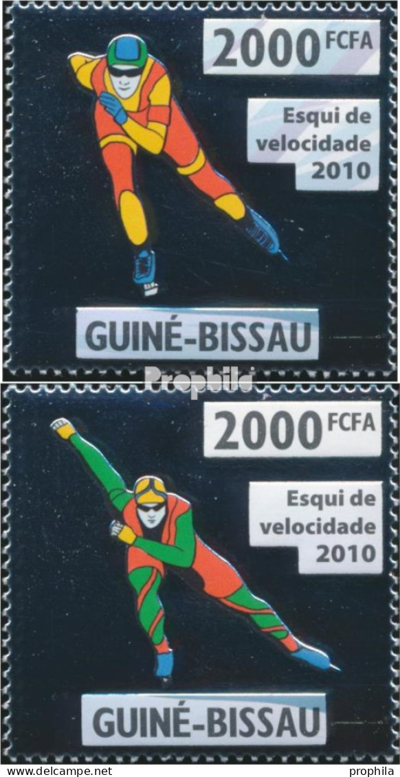 Guinea-Bissau 4682-4683 (kompl. Ausgabe) Postfrisch 2010 Eisschnellauf - Guinea-Bissau