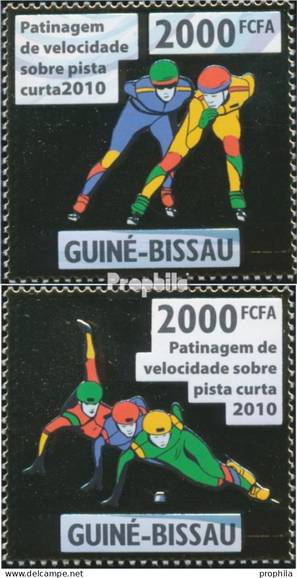 Guinea-Bissau 4680-4681 (kompl. Ausgabe) Postfrisch 2010 Shorttrack - Guinea-Bissau