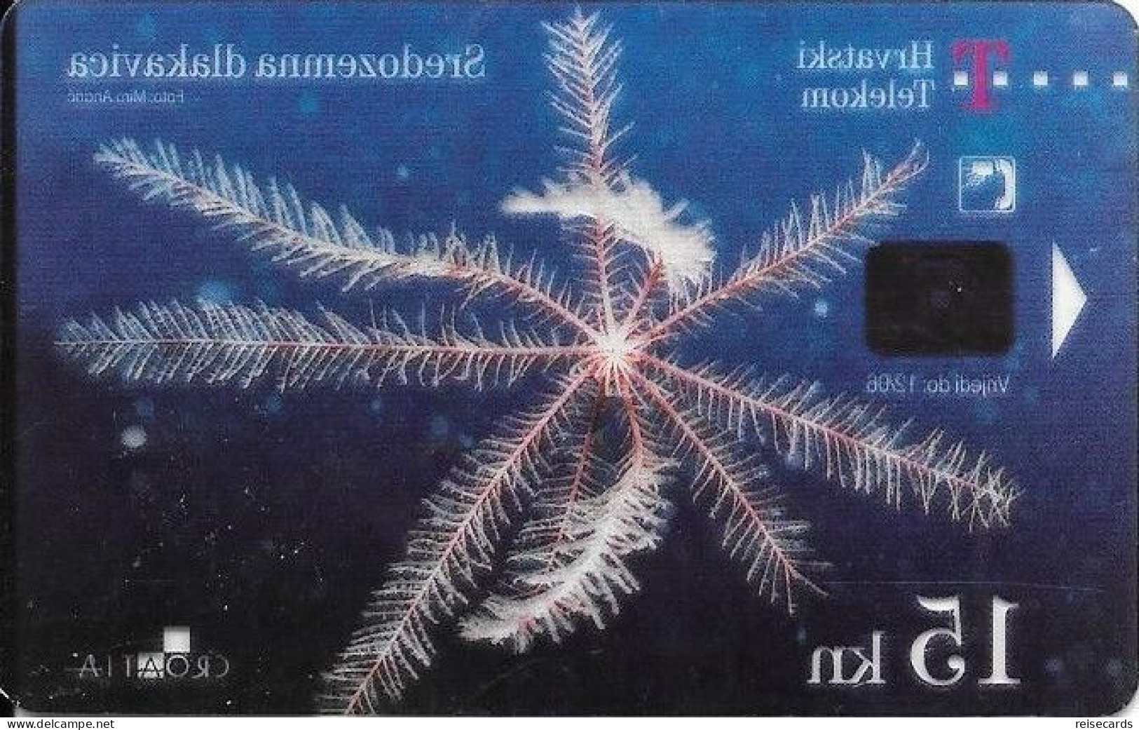 Croatia: Hrvatski Telekom - Underwater World, Sredozemna Dlakavica . Transparent - Croacia