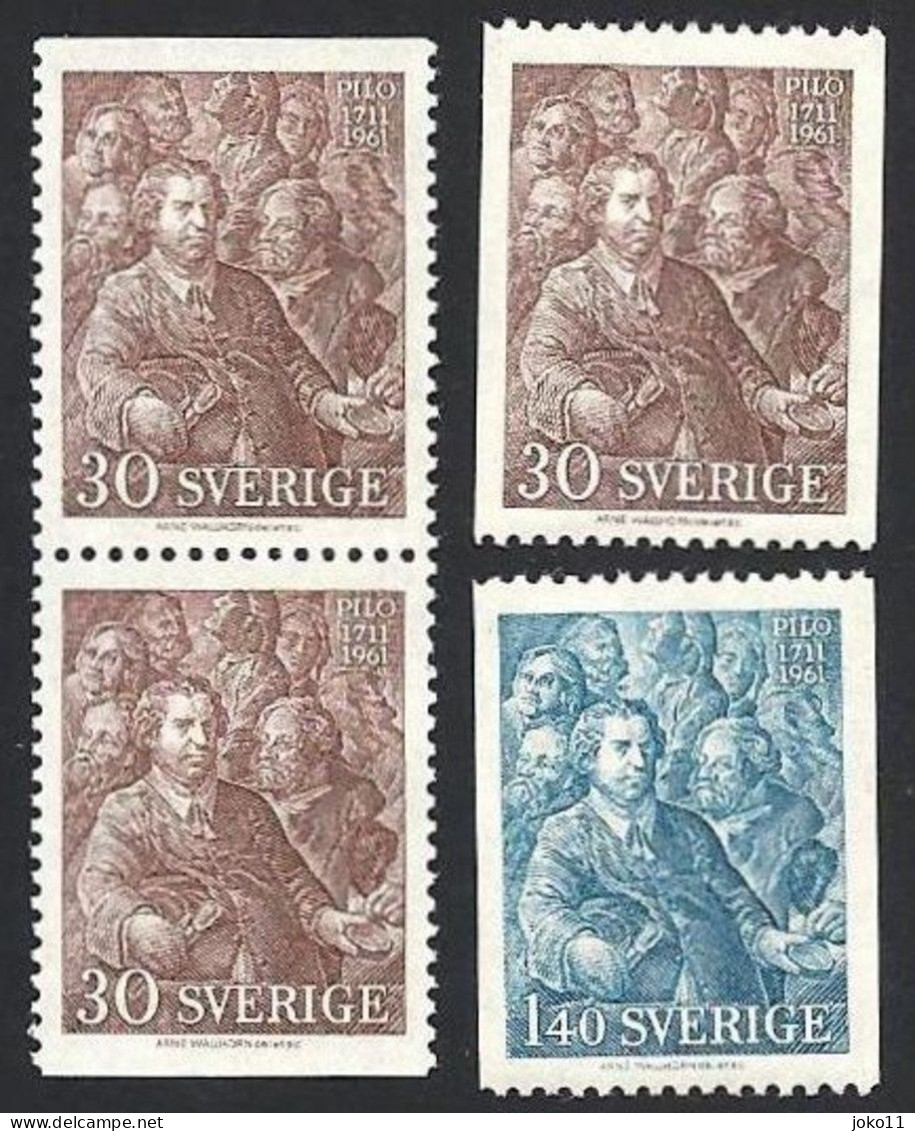 Schweden, 1961, Michel-Nr. 471-472 C + D/D, **postfrisch - Unused Stamps