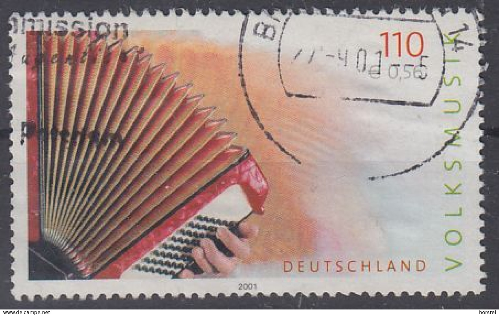 Deutschland Mi.Nr.2180 Volksmusik - Akkordeon  110/0,56 - Gebraucht