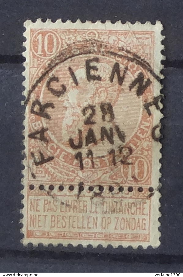 58 Avec Belle Oblitération Farciennes - 1893-1907 Coat Of Arms