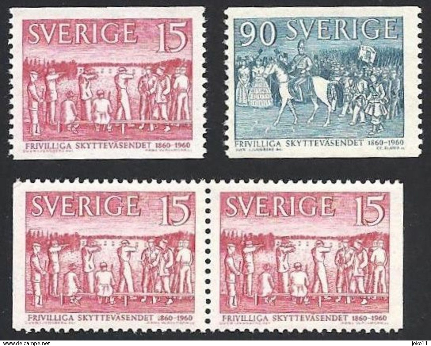 Schweden, 1960, Michel-Nr. 459-460 A + D/D, **postfrisch - Ungebraucht