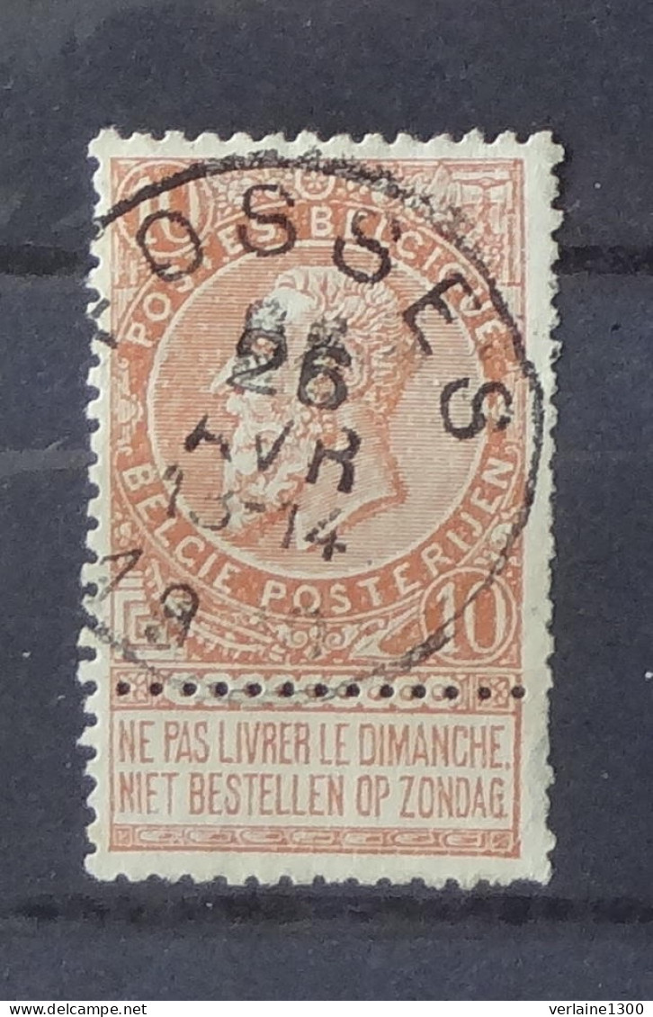 58 Avec Belle Oblitération Fosses - 1893-1907 Stemmi