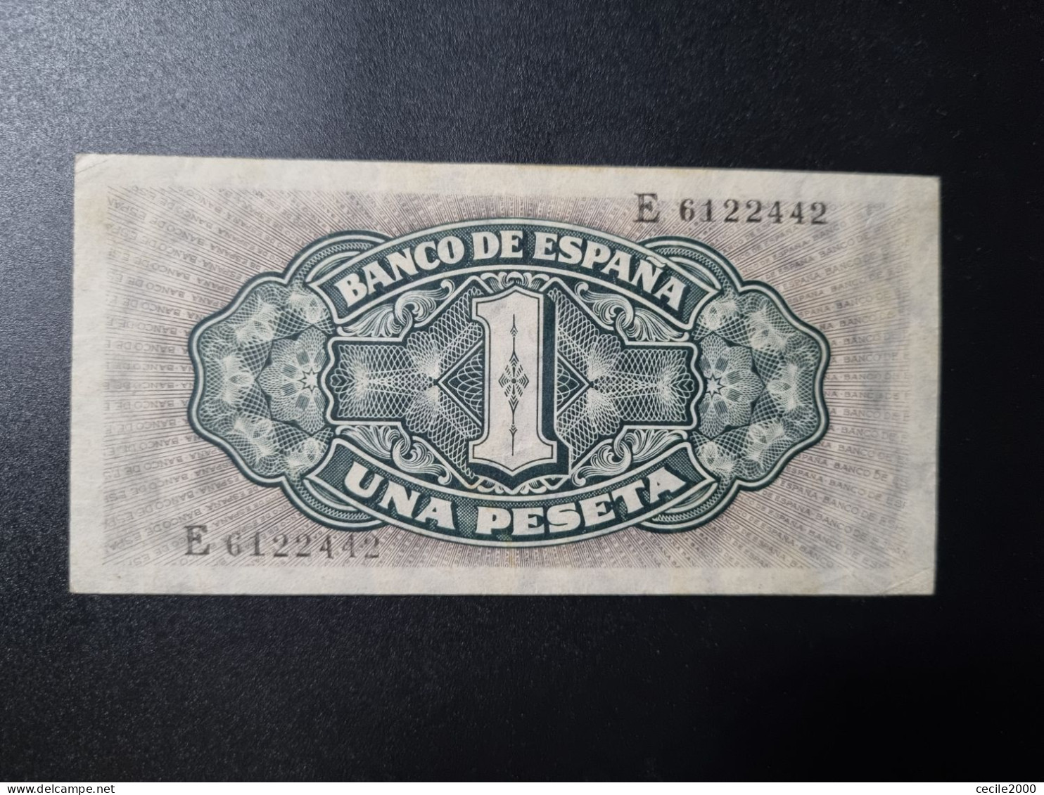 SPAIN BANKNOTE 1 PESETA 1940 AUNC BILLETE ESPAÑA EBC+/SC- *COMPRAS MULTIPLES CONSULTAR* - 1-2 Pesetas