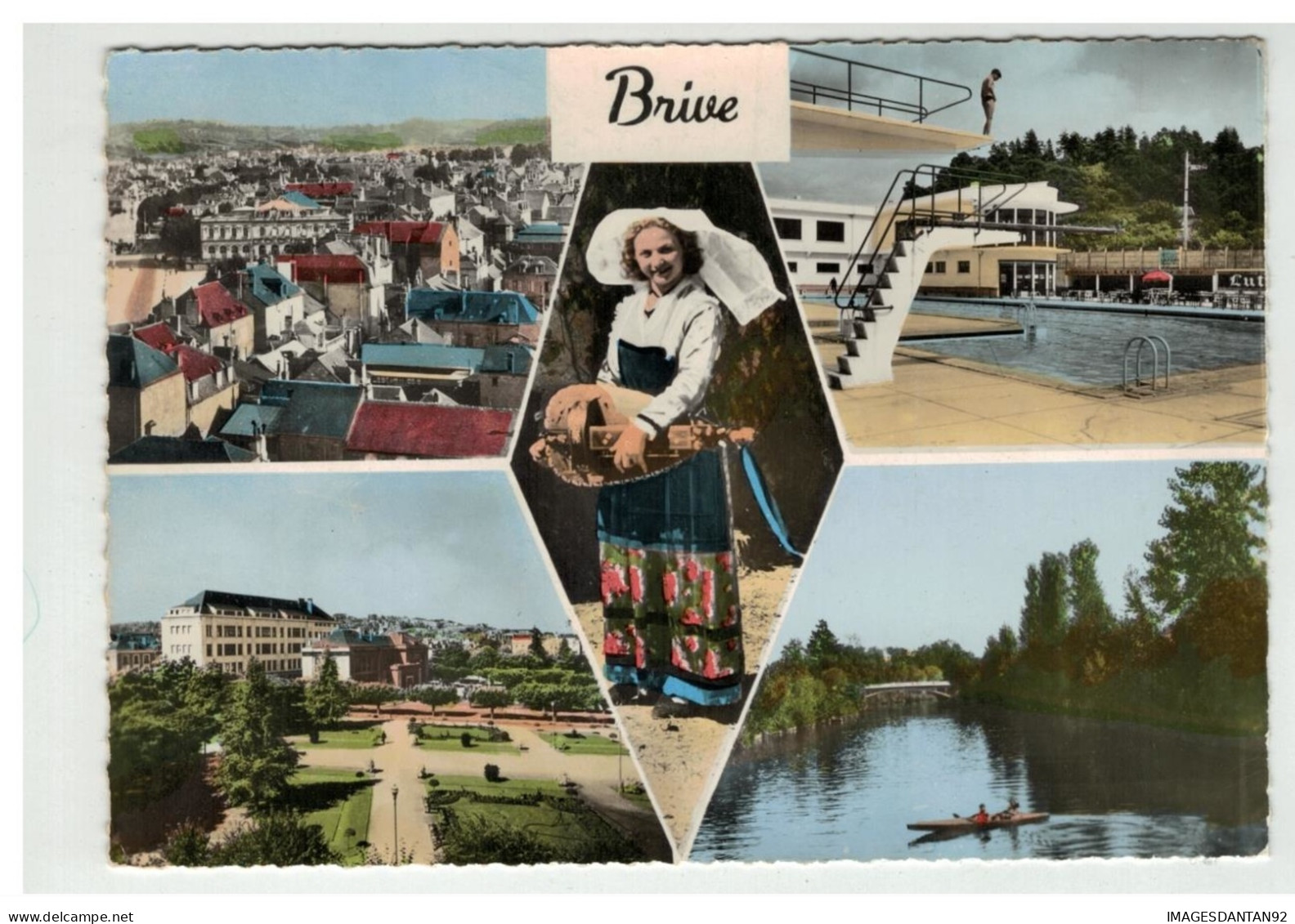 19 BRIVE VUE GENERALE LA PISCINE SQUARE BONDY N°6 - Brive La Gaillarde